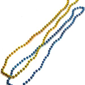 Anderson's Royal Blue and Gold Beads, 33 Inches, Set of 24, Fan Gear, Birthdays, Homecoming, Game Days, Holidays, Sports Fan Gear,School Spirit, Football Cheerleader Accessories  Toys & GamesRufus AIRufus AI