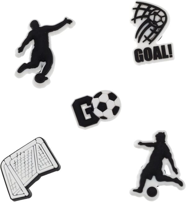 MelleFlarynsun Soccer Shoe Charms Fit for Croc Clog Wristband Bracelet Decoration Sports Football Pins Accessories Shoe Charm for Men Women Birthday Party Favor Gifts  Clothing, Shoes & JewelryRufus AIRufus AI - Image 6