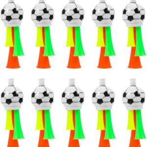 10Pcs Vuvuzela Stadium Horn Mini Air Horn Plastic Loud Noise Maker for Football Fans Kids for Sporting Events Soccer Football Carnival Party (Random Color) 13.5cm : Sports & OutdoorsRufus AIRufus AI