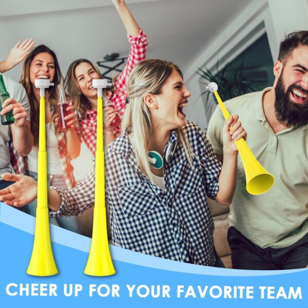 Stadium Vuvuzela Soccer Horn - Collapsible Blow Trumpet Noise Maker With Loud Sound - Handheld Sports Noisemaker for Events, Graduation, Games, Party Supplies, Favors, Accessories  Toys & GamesRufus AIRufus AI - Image 3