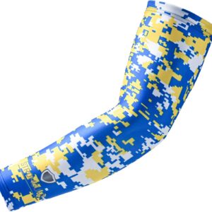 Stromguard Compression Sports Arm Sleeve Digital Camo Baseball Football Basketball - (One Arm Sleeve) (Youth Large, #20 - Royal Blue-Yellow-White)  Sports & OutdoorsRufus AIRufus AI