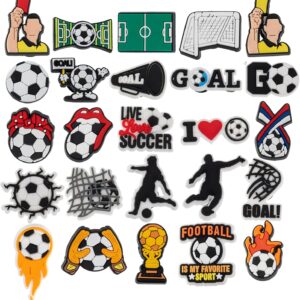 MelleFlarynsun Soccer Shoe Charms Fit for Croc Clog Wristband Bracelet Decoration Sports Football Pins Accessories Shoe Charm for Men Women Birthday Party Favor Gifts  Clothing, Shoes & JewelryRufus AIRufus AI