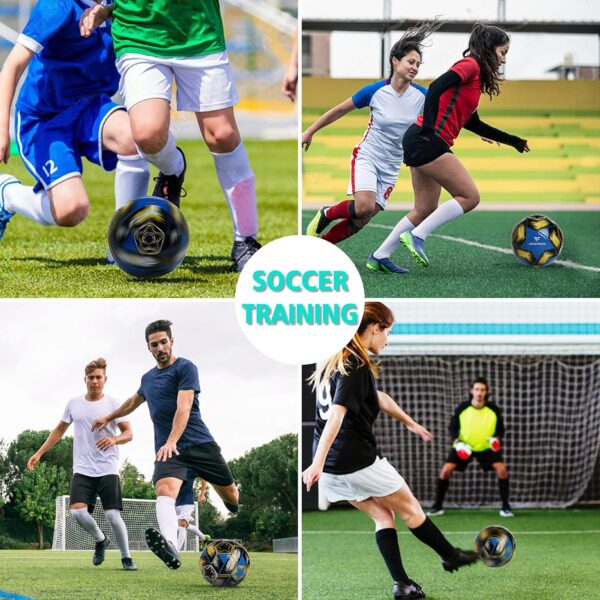 MGZFEZN Soccer Ball Size 5&Size 3 for Youth and Adults,Indoor Training Practice Soccer Ball,Gift Idea for Kid with 1 Pump 1 Net Bag and 2 Needle  Sports & OutdoorsRufus AIRufus AI - Image 7