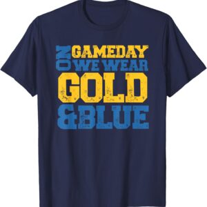 Blue and Gold Game Day Group Tees for High School Football T-Shirt  Clothing, Shoes & JewelryRufus AIRufus AI