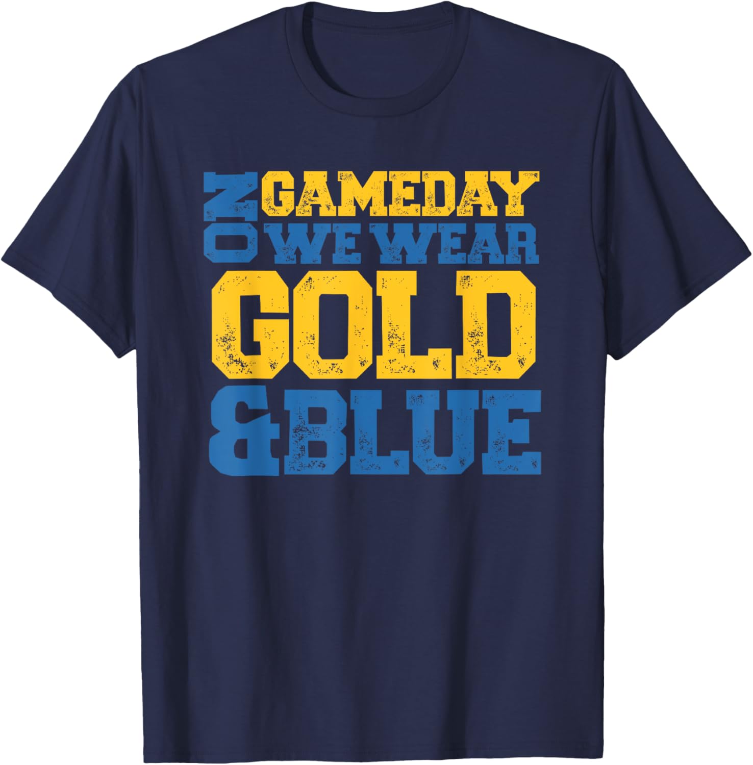 Blue and Gold Game Day Group Tees for High School Football T-Shirt  Clothing, Shoes & JewelryRufus AIRufus AI